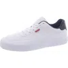 Levi's Mens Munro Nm Vegan Synthetic Leather Casual Lace Up Sneaker Shoe In White