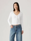 Levi's Muse Long Sleeve T-shirt In White