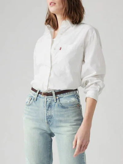 Levi's Narrow Leather Belt In Brown