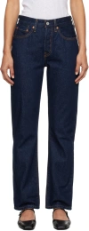 Levi's Womens Levis 501 Straight-leg High-rise Stretch-denim Jeans In Deep Breath