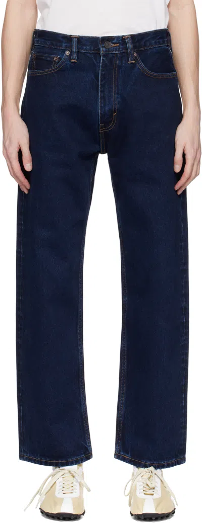 Levi's Navy Skateboarding Baggy 5 Pocket Jeans In Blue