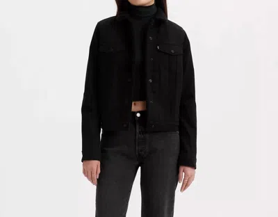 Levi's Original Sherpa Trucker Jacket In Black