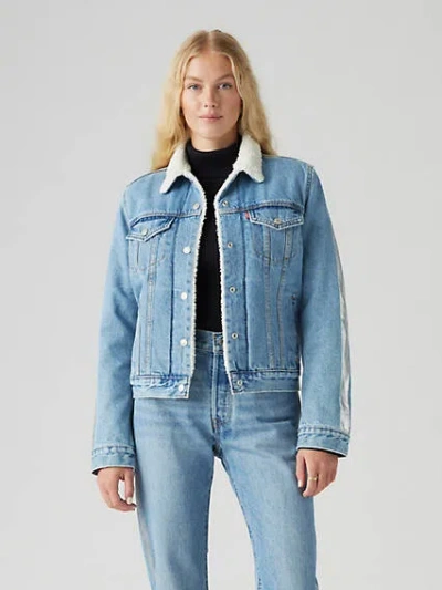 Levi's Original Sherpa Trucker Jacket In String Theory