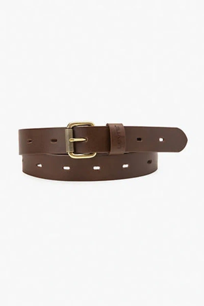 Levi's Oval Perf Belt In Brown