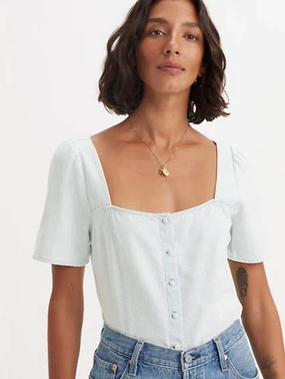 Levi's Pascale Short Sleeve Blouse In Smell Ya Later