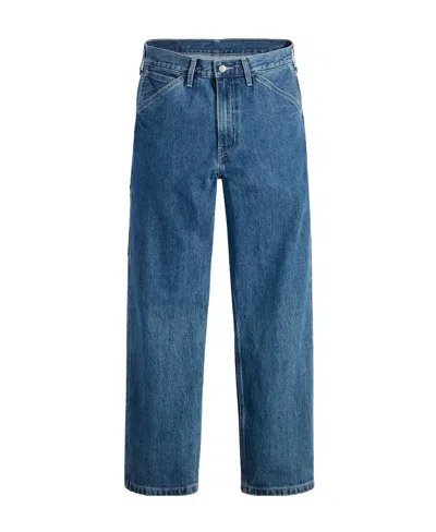 Levi's Patch-detail Wide-leg Trousers In Blue