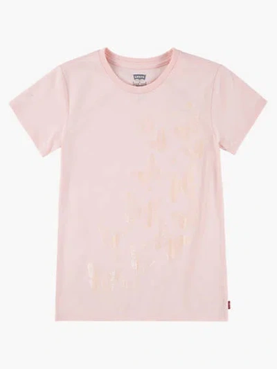Levi's Pearl Butterfly Graphic Tee Big Girls S-xl T-shirt Xl In English Rose