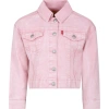LEVI'S PINK JACKET FOR GIRL WITH LOGO