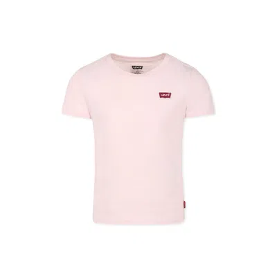 LEVI'S PINK T-SHIRT FOR GIRL WITH LOGO
