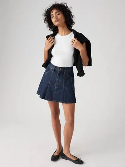 Levi's Pleated Mini Skirt In Remember Together