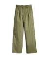 Levi's Pleated Wide Leg Trousers In Green