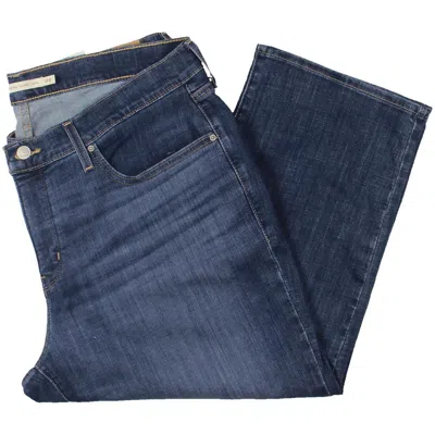 Levi's Plus 311shaping Skinny Capri Womens Skinny Med Wash Capri Pants In Blue