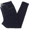 Levi's Plus 720 Womens High Rise Dark Wash Skinny Jeans In Blue