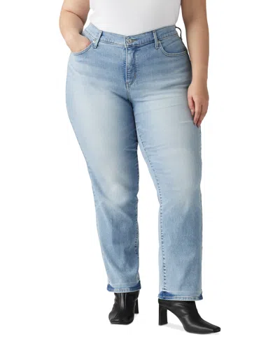 Levi's Plus Size 314 Mid-rise Shaping Straight-leg Jeans In Twice The Time