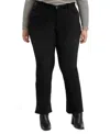 Levi's Plus Size 315 Shaping Mid-rise Bootcut Jeans In Soft Black