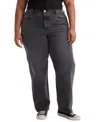Levi's Plus Size 501 Original Straight-leg Jeans, Exclusively At Macy's In Black