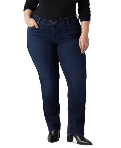 Levi's Plus Size Classic Mid-rise Straight-leg Jeans In Cobalt Haze