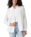 Levi's Plus Size Darlene Striped Linen-blend Shirt In Shahi-d- Stripe