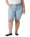 LEVI'S PLUS SIZE HIGH-RISE SHAPING BERMUDA SHORTS