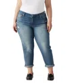 Levi's Plus Size Mid Rise Roll-cuff Boyfriend Jeans In Driving Aw