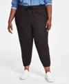 Levi's Plus Size Off-duty High Rise Relaxed Jogger Pants In Meteorite