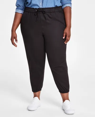 Levi's Plus Size Off-duty High Rise Relaxed Jogger Pants In Meteorite