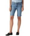 Levi's Women's Mid-rise Shaping Bermuda Shorts In Camp Denim
