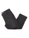 Levi's Plus Wedgie Womens Distressed Dark Wash Straight Leg Jeans In Black