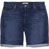 Levi's Plus Womens Bermuda High Rise Bermuda Shorts In Blue