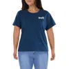 Levi's Plus Womens Cotton Crewneck Pullover Top In Blue