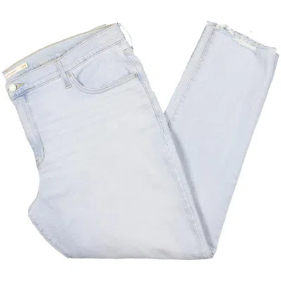 Levi's Plus Womens Denim Raw Hem Slim Jeans In Multi