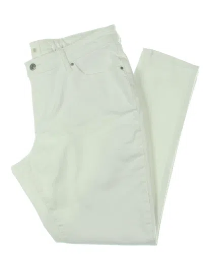 Levi's Plus Womens Denim Skinny Jeans In White