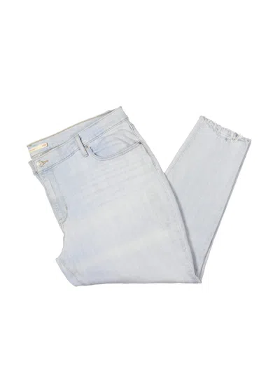 Levi's Plus Womens High Rise Light Wash Skinny Jeans In Blue