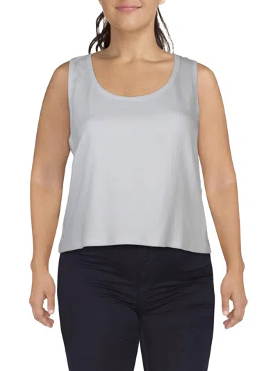 Levi's Plus Womens Ribbed Racerback Tank Top In White