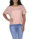 Levi's Plus Womens Striped Casual Pullover Top In Pink