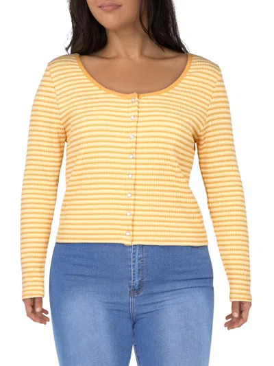 Levi's Plus Womens Striped Snap Button Button-up In Multi