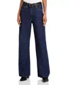 Levi's Premium Ribcage Jeans Women 31x32 Blue Denim Cotton Blend Wide Leg Erk502 In Blue