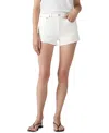 Levi's Premium Women's 501 Button Fly Cotton High-rise Denim Shorts In White