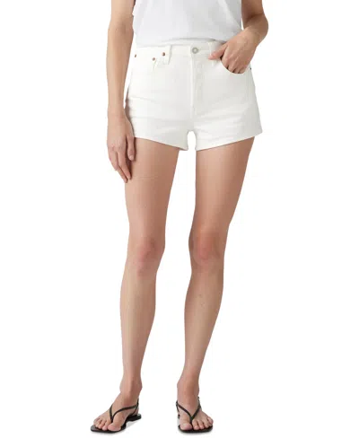 Levi's Premium Women's 501 Button Fly Cotton High-rise Denim Shorts In Disco Nights