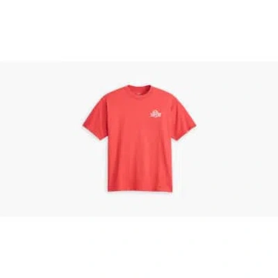 Levi's Red Eccentric Authentic Vw Baked Apple Graphic Vintage Fit T Shirt