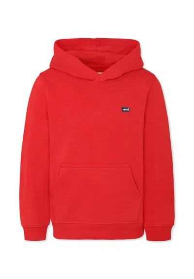 LEVI'S RED SWEATSHIRT FOR BOY WITH LOGO
