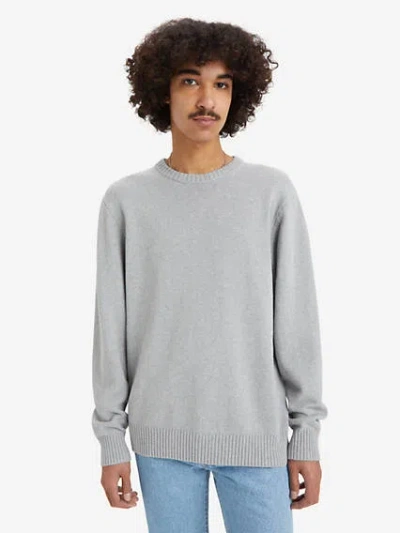 Levi's Red Tab Crewneck Sweater In Mid Tone Grey Heather