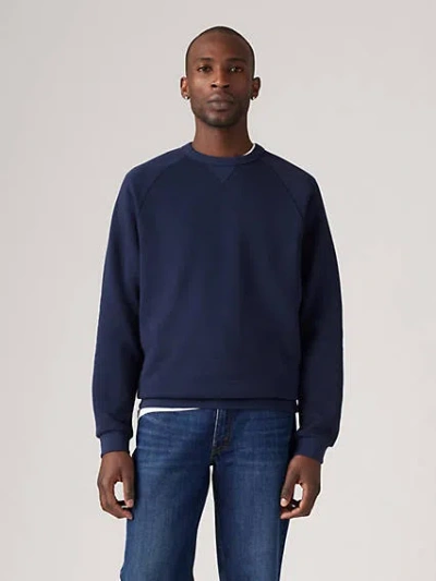 Levi's Red Tab Crewneck Sweatshirt In Dress Blues