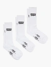 Levi's Regular Cut Housemark Socks (3 Pack) In White