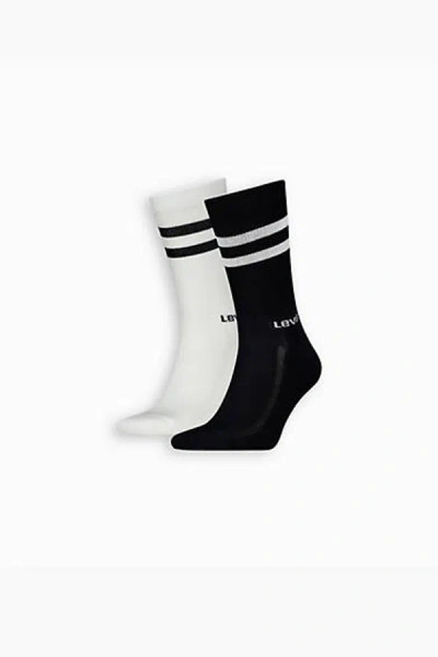 Levi's Regular Cut Sport Stripe Socks 2 Pack In Multi