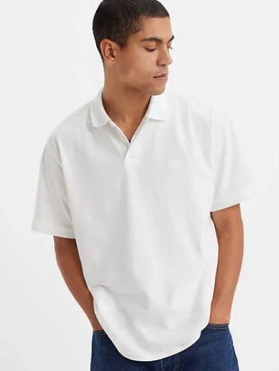 Levi's Relaxed Authentic Polo Shirt In Bright White