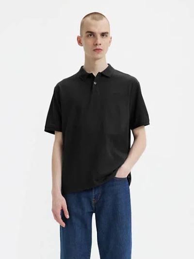 Levi's Relaxed Authentic Polo Shirt In Caviar