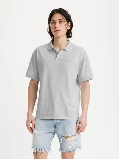 Levi's Relaxed Authentic Polo Shirt In Midtone Heather Grey