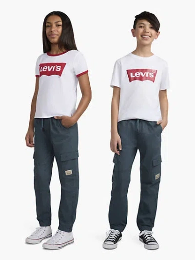 Levi's Relaxed Cargo Jogger Pants Big Boys 8-20 M In Dark Slate