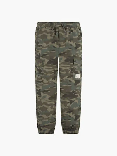 Levi's Relaxed Cargo Jogger Pants Big Boys 8-20 S In Olive Night Camo